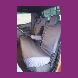 Ford Ranger Limited Wildtrak Raptor 2012-2022 Tailored Rear Back Grey Seat Cover - Picture 1 of 2
