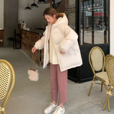 doudoune à capuche femme parka ample surdimensionnée oversize hiver chaude  - Photo 1/4