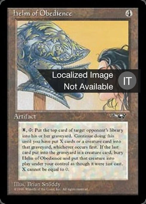 Helm of Obedience (IT) ALL Italian LP MTG - Image 1 of 1