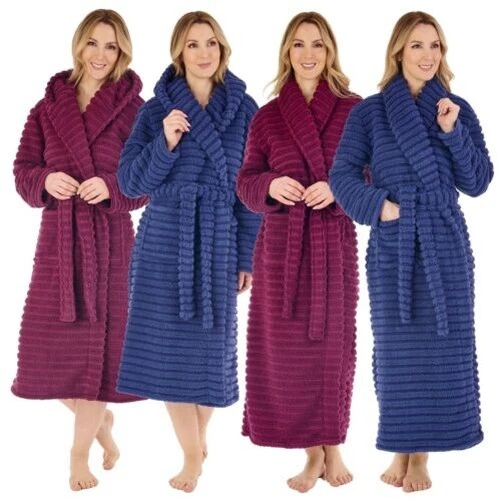 Orsacchiotto Vestaglia IN Pile Morbido Grosso Spesso Accappatoio Da Slenderella - Immagine 1 di 1