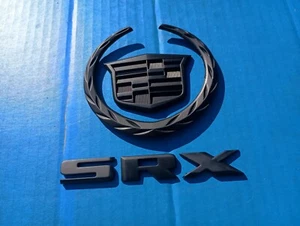 Cadillac SRX LETTERING Black Rear Trunk Emblems Logo OEM Used 2010-2016 - Bild 1 von 7