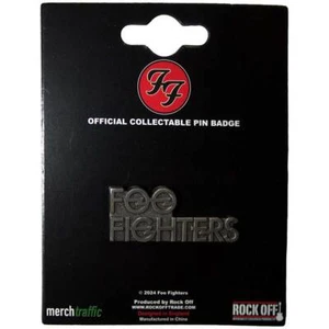 FOO FIGHTERS - STACKED LOGO - LAPEL/HAT PIN - BRAND NEW - MUSIC FOOPIN02 - Picture 1 of 1
