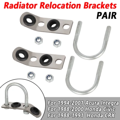 Soporte de reubicación de radiador para barra de tracción Acura Integra Honda Civic 1994-2001 Foto 1 de 4