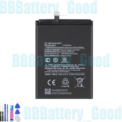 Nueva Batería de Repuesto BN61 para Xiaomi Pocophone X3 Poco X3 6000mAh Foto 1 de 4