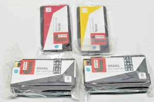 4-pak do HP 950XL 951XL (2) CZARNY wkład atramentowy, żółty, purpurowy, (1) każdy - Zdjęcie 1 z 1