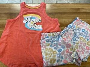 Secret Treasures Pajama Set Womens Size Small  Beach Vibes Colorful - Picture 1 of 9