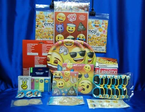 Juego de fiesta emoji # 21 platos de servilleta invita bolsas de botín accesorios para fotos manteles - Imagen 1 de 6