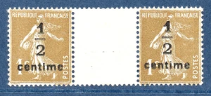 PAIRE INTERPANNEAU N° 279A NEUF SANS CHARNIERE - BISTRE OLIVE - GOMME ORIGINALE - Photo 1/1