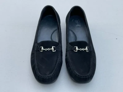Mocasines SAS Metro Horsebit negros para mujer talla ~11-12M (11”) gamuza Tripad Comfort EE. UU. Foto 1 de 4