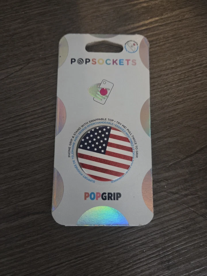 PopSockets Phone Grip Enamel American Flag Popgrip PopSocket 063