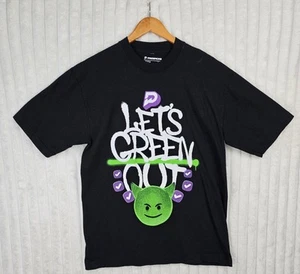 Let’s Green Out Prizepicks Black Graphic 100% Cotton T-Shirt Size Medium - Picture 1 of 4