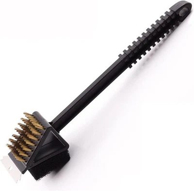 Ultimate 3-in-1 BBQ Grill Scraper, Brush, and Cleaner Tool-Effortless Grill