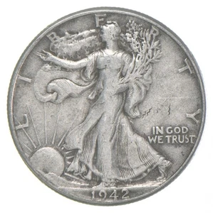 1942 XF Walking Liberty Half Dollar 90% Silver *3530 - Picture 1 of 5