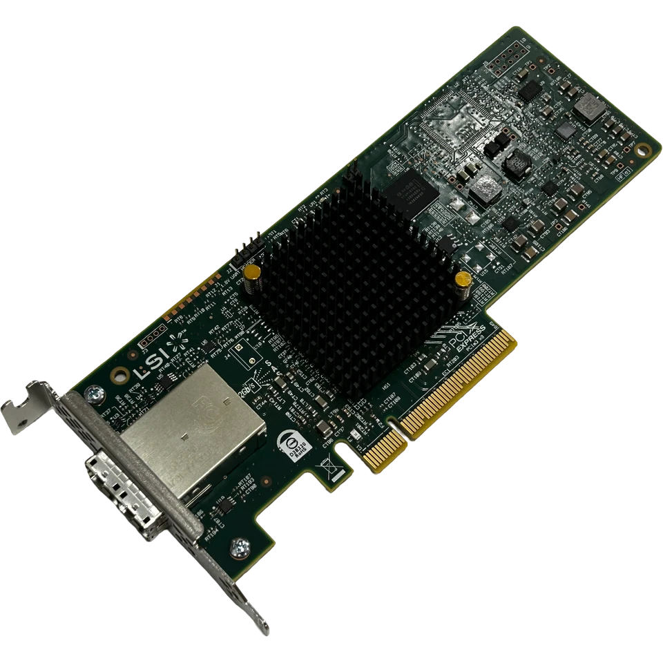 Avago 9300-8E SAS3 2-Port PCIe x8 HH Bracket Ext HBA Adapter - H3-25460-02H - Image 1 of 4