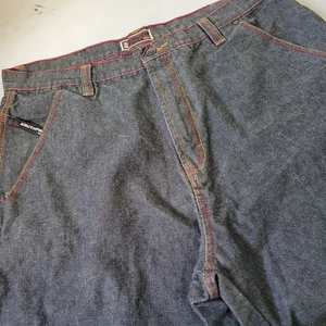 Vintage Southpole Men's 42x12 Gray Denim Hip Hop 90's Shorts - Picture 1 of 10