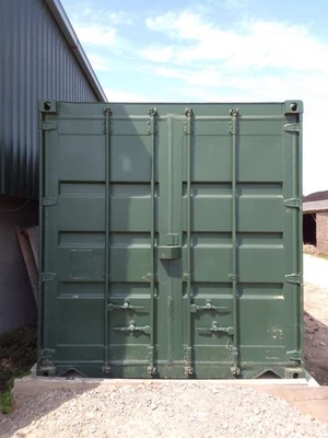 shipping container 40 foot green used - Image 1 of 4