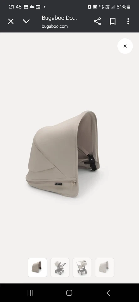 Bugaboo Donkey5  Hood Taupe - Image 1 of 1