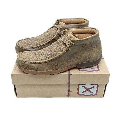 Twisted X Men Chukka Driving Moc Tan Leather Shoes Boots Western MDM0033 US10-12 - Image 1 of 4