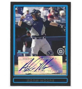 Tarjeta de Adam Moore 2009 Bowman Draft Baseball Prospect autógrafos #BPA-AM - Imagen 1 de 2