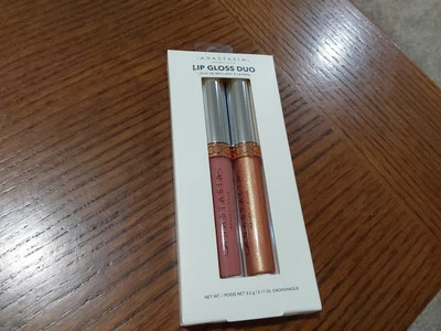 Anastasia lip duo lip gloss new in box KRISTIN/GILDED 2 FULL SIZE NEW! - Image 1 of 2