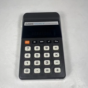 Casio Personal M-1 elektronischer Taschenrechner Vintage - sehr guter Zustand funktionsfähig - Bild 1 von 8