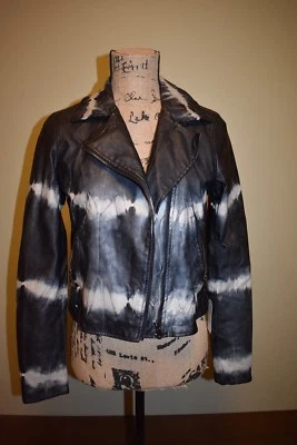 New Rock & Republic Faux Leather Woman's Jacket, XS X-Small, Black & Grey * - Image 1 of 4