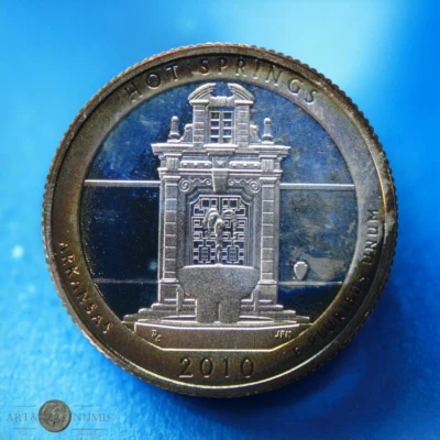 USA - Sorgenti termali a prova di quarto di dollaro d'argento 2010 - Immagine 1 di 3