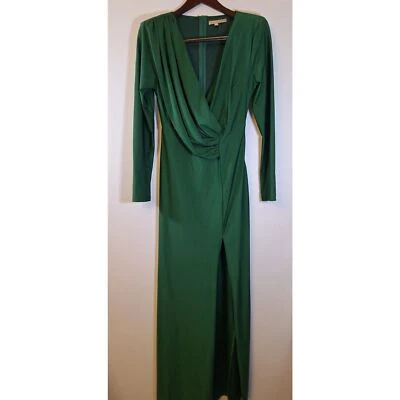 RICARICA Satin Formal Dress Sz M Prom Wedding Cocktail Party Wedding High Split - Image 1 of 4