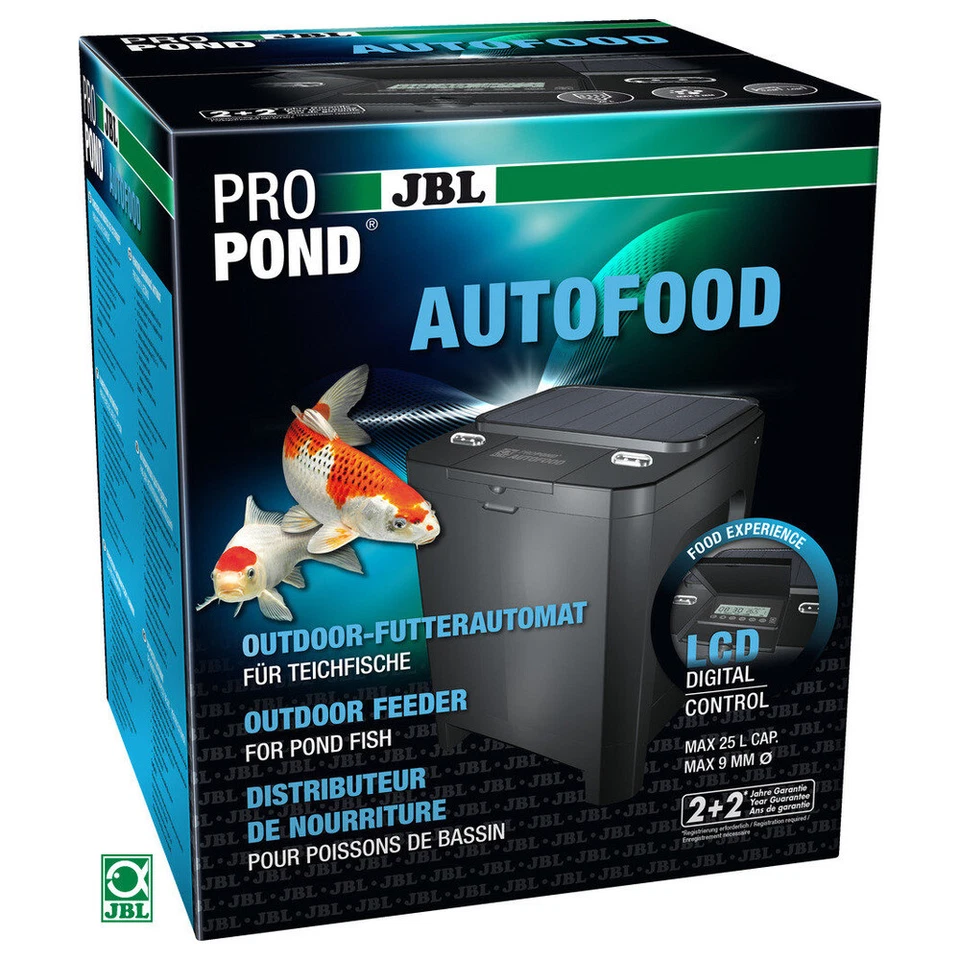 JBL ProPond AutoFood Futterautomat für Teichfische, 25L, Solar & Netzbetrieb - Bild 1 von 4