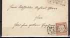 ALLEMAGNE ! Timbre de l&#39;Empire 1/2 vermillon type I sur lettre de DRESDE de 1872