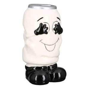 Spardose Can Porzellan weiß/schwarz / silber Gilde 14 cm - Bild 1 von 1