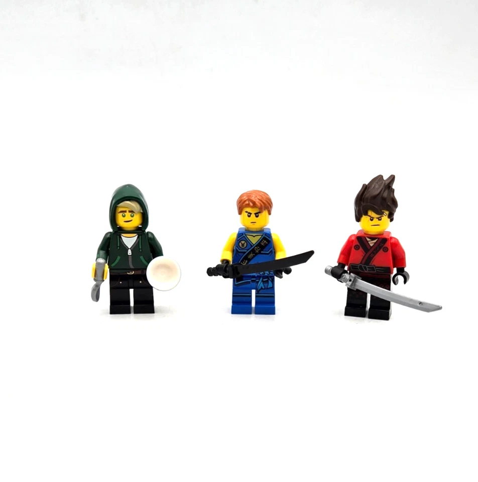 LEGO Ninjago - Minifigura Ninja Jay Kai Lote x3 71019 Serie de Películas Lloyd Garmadon Foto 1 de 4