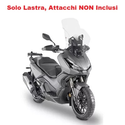 GIVI Lastra Parabrezza Trasparente senza Attacchi per Honda ADV 350 2022 - Immagine 1 di 3