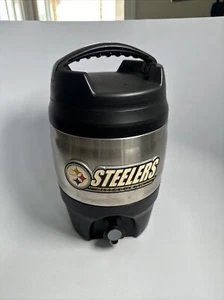 Pittsburgh Steelers Water Cooler Jug cup NFL Push Spout 128 oz 3.8 L Clean NFL - Picture 1 of 8
