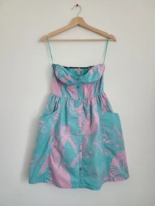 Billabong - Blue and Pink Mini Dress Size SP - Picture 1 of 6