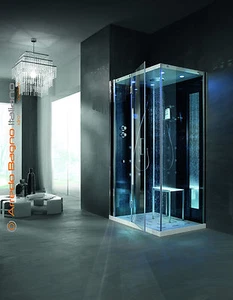 CABINA BOX DOCCIA MULTIFUNZIONE HAFRO TEMPO ANGOLO IDROMASSAGGIO 80X120 80x100 - Foto 1 di 1