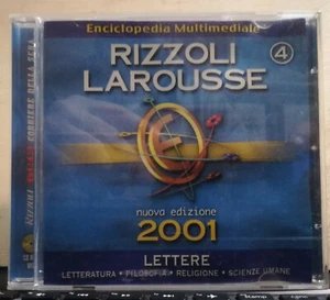 ENCICLOPEDIA MULTIMEDIALE RIZZOLI LAROUSSE 2001 - 4 LETTERE FILOSOFIA RELIGIONE  - Picture 1 of 6