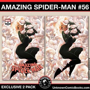 MARVEL COMICS [Paquete de 2] Amazing Spider-Man #56 Unknown Comics Alexander Lozano exclusivo Var (0