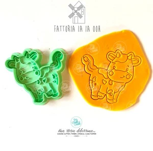 Animali Fattoria Mucca Formine biscotti Cookie cutter 8/9cm - Picture 1 of 1