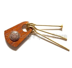 SARMAT 3 ACCESSORI PULIZIA pipe tabacco SET tappo spina raschietto su supporto legno - Foto 1 di 5