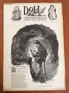 Supplemento bambola 1891 Frank Leslies giornale illustrato - Foto 1 di 6