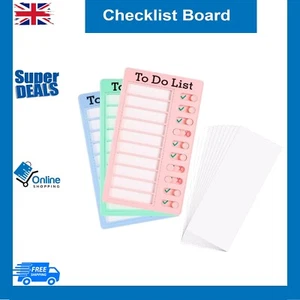3 Pcs to Do List Chore Chart for Kids,Checklist Board Detachable Reusable Daily - Picture 1 of 7