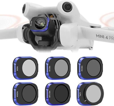 ND CPL Filter Set Compatible with DJI mini 4 pro CPL ND8 ND16 ND32 ND64 ND128 UK - Image 1 of 4