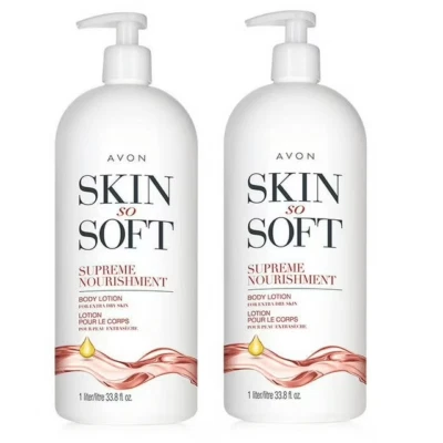Lociones Avon Skin So Soft SUPREME NUTRITION #2 33,8 OZ PIEL SECA - CON BOMBA Foto 1 de 2