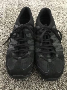 Skechers Black Womens Sz 7.5 Athletic Running Shoes Walking EUC Lace Up Comfy - Picture 1 of 12