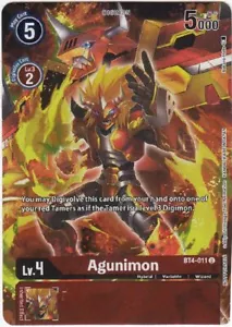 Digimon BT4-011 - Agunimon - tarjeta promocional - Imagen 1 de 1