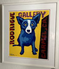 George Rodrigue "Carmel" Blue Dog {Signed}, (Numbered - 42 of 90)  & {Framed}