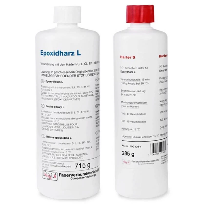 Epoxydharz L mit Härter S 15 Min 280g Modellbau 2K 2-Komponenten 4,37 Euro/100g - Bild 1 von 1