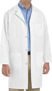 Red Kap Men's Staff Coat, White - Picture 1 of 3
