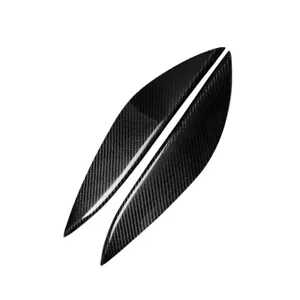 Real Carbon Fiber Headlight Eyebrow Eyelid Cover Trim for Honda Civic 2001-2003 - Foto 1 di 6